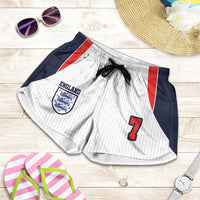 Custom England National Football Shorts for Women Retro Style-Inspired 1998 - Wonder Print Shop