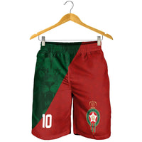 Custom Morocco National Football Shorts for Men The Atlas Lions Spirit - Wonder Print Shop