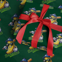 Cute Banana Graphics Wrapping Paper Roll Funny Sports Baseball Lover - Wonder Print Shop