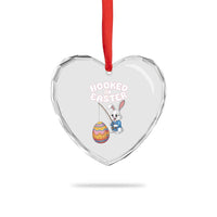 Cute Bunny Fishing Heart Crystal Glass Ornament Hooked for Easter Eggs Funny Holiday - Wonder Print Shop