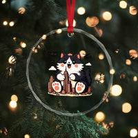 Cute Catzilla Crystal Glass Ornament The Ruler Of All Cute And Destructive Funny TS12