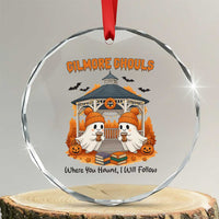 Cute Gilmore Ghouls Halloween Ghost Crystal Glass Ornament Cozy Fall Aesthetic with Pumpkin Spice and Books TS02
