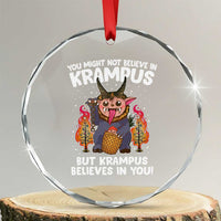Cute Krampus Crystal Glass Ornament Believes In You Germanic Christmas Demon Horror TS09