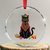 Cute Kwanzaa Cat Dashiki Crystal Glass Ornament African Heritage Gift - Wonder Print Shop