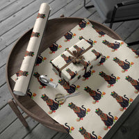 Cute Kwanzaa Cat Dashiki Wrapping Paper Roll African Heritage Gift - Wonder Print Shop