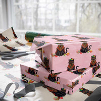 Cute Kwanzaa Cat Dashiki Wrapping Paper Roll African Heritage Gift - Wonder Print Shop