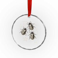Cute Ladybug Y2k Grunge 2000s Alt 90s Vintage Star Dots Teen Crystal Glass Ornament