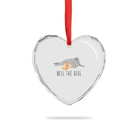 Cute Neil the Seal Traffic Cone Meme Heart Crystal Glass Ornament Funny Viral Chaotic Southern Elephant Seal