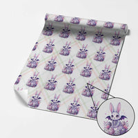 Cute Spooky Easter Bunny Wrapping Paper Roll Pastel Goth Rabbit Gift