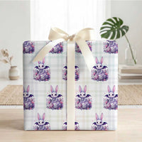 Cute Spooky Easter Bunny Wrapping Paper Roll Pastel Goth Rabbit Gift