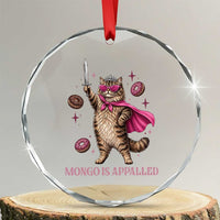 Cute Warrior Princess Cat With Sword Crystal Glass Ornament Fantasy Reader Gift