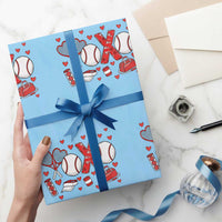 Cute XOXO Tennis Player Wrapping Paper Roll Valentines Tennis Gift - Wonder Print Shop