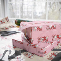 Cute XOXO Tennis Player Wrapping Paper Roll Valentines Tennis Gift - Wonder Print Shop
