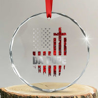 Da Pope Leo XIV Crystal Glass Ornament From America Chicago America US Flag TS10