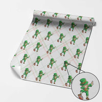Dabbing Leprechaun Football Wrapping Paper Roll St Patricks Day Sports Lover - Wonder Print Shop