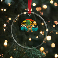 Dabbing Pineapple Xmas Tree Lights Crystal Glass Ornament Hawaiian Hawaii Tropical Xmas Men Gifts Sunglasses On TS10