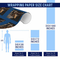 Dachshund Iced Coffee Wrapping Paper Roll Grunge Meme Graphic Funny Weiner Dog Lovers Dad
