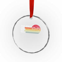Dad Jokes are How Eye Roll Crystal Glass Ornament Funny Father's Day Gift
