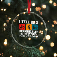 Dad Jokes Crystal Glass Ornament Periodically Element Funny Fathers Day TS10