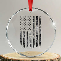 Dad The Man The Myth The Legend Crystal Glass Ornament Proud American Welder Gift