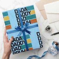 Dada Daddy Dad Bruh Wrapping Paper Roll Funny Fathers Day Bruh - Wonder Print Shop
