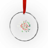 Dance Like Frosty Shine Like Rudolph Give Like Santa Love Like Jesus Crystal Glass Ornament TS09