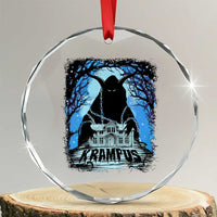 Dark Gothic Christmas Krampus Crystal Glass Ornament TS09