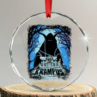 Dark Gothic Christmas Krampus Crystal Glass Ornament TS09