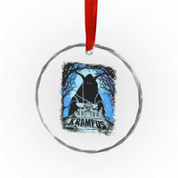 Dark Gothic Christmas Krampus Crystal Glass Ornament TS09