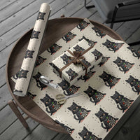 Dark Lord Cat Dartist Gift Wrapping Paper Roll Funny Sci Fi Dart Thrower Gift - Wonder Print Shop
