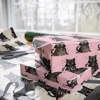 Dark Lord Cat Dartist Gift Wrapping Paper Roll Funny Sci Fi Dart Thrower Gift - Wonder Print Shop