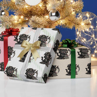 Dark Reaper Cat Throwing Darts Wrapping Paper Roll Funny Pub Game Gift - Wonder Print Shop