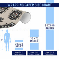 Darts Makes Everything Better Wrapping Paper Roll Darts Lover Gift - Wonder Print Shop