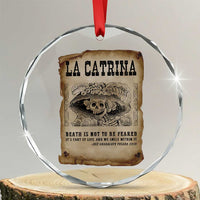 Day Of The Dead Crystal Glass Ornament La Calavera Garbancera - Wonder Print Shop