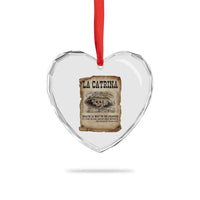 Day Of The Dead Heart Crystal Glass Ornament La Calavera Garbancera - Wonder Print Shop