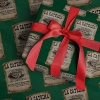 Day Of The Dead Wrapping Paper Roll La Calavera Garbancera - Wonder Print Shop