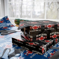 Dear Canada We Hate Him Too Wrapping Paper Roll Vintage Maple Leaf - Wonder Print Shop