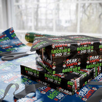 Dear Santa My Brother Did It Funny Christmas Wrapping Paper Roll Boys Girls Kids - Wonder Print Shop