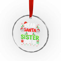 Dear Santa My Sister Did It Funny Christmas Crystal Glass Ornament Boys Girls Kids - Wonder Print Shop
