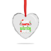 Dear Santa My Sister Did It Funny Christmas Heart Crystal Glass Ornament Boys Girls Kids - Wonder Print Shop