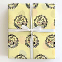 Death Could Not Hold Him Jesus Christian Easter Wrapping Paper Roll He Is Risen Faith Message