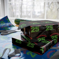 December 25 Christmas Sport Jersey Number Xmas Wrapping Paper Roll - Wonder Print Shop