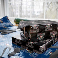 Deck The Halls With Skulls and Bodies Wrapping Paper Roll Viking Christmas Fa La La Valhalla - Wonder Print Shop