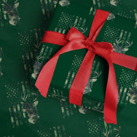 Deer Hunting Camouflage Wrapping Paper Roll Camo US Flag - Wonder Print Shop