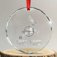 Deer Hunting Season Crystal Glass Ornament Funny Fast Food TS10