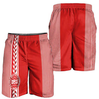 Denmark National Football Shorts for Men The Red and Whites Sporty Style - Wonder Print Shop