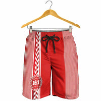 Denmark National Football Shorts for Men The Red and Whites Sporty Style - Wonder Print Shop