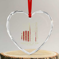 Department of War Est 2025 Heart Crystal Glass Ornament We The People Rifle American Flag Patriotic 2A Statement - Wonder Print Shop