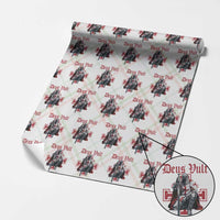 Deus Vult Knight Templar Wrapping Paper Roll Crusader Cross - Wonder Print Shop