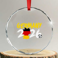 Deutschland Flag German Pride Crystal Glass Ornament Germany Soccer Lover Football Fans